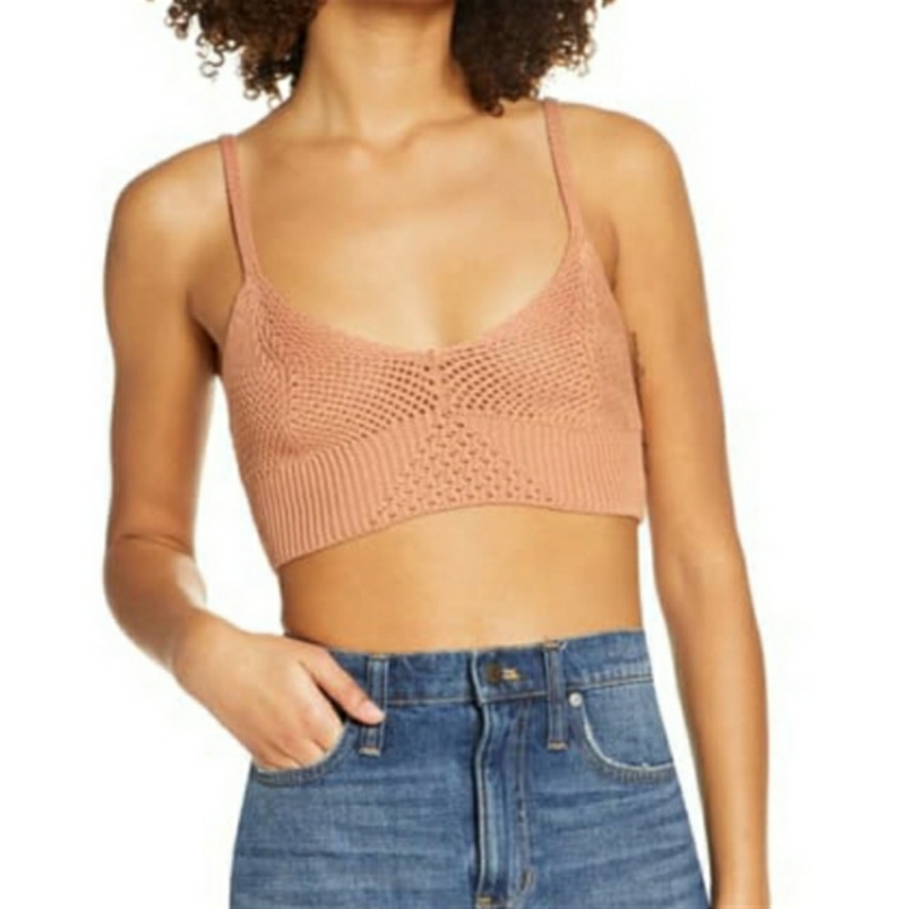 NWT free people you wanna brami crochet bralette